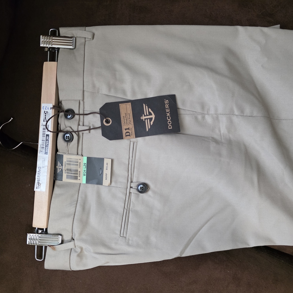 Dockers Cream Dress Pants Elegant Style ***34zx29***